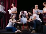Theatre people reading a play